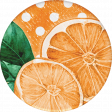 Orange Blossom Extras Oranges Round Sticker