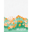 Orange Blossom Meadow 3x4 Journal Card