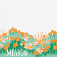 Orange Blossom Meadow 4x4 Journal Card