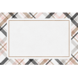 Orange Blossom Plaid 4x6 Journal Card