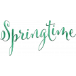 Orange Blossom Springtime Word Art
