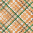 Orange Blossom Plaid Paper 06