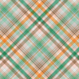 Orange Blossom Plaid Paper 12