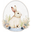 Lovely Garden Stickers : Framed Bunny with Border