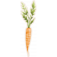 Lovely Garden Stickers : Carrot with Border