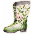 Lovely Garden Stickers : Rain Boot with Border