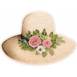 Lovely Garden Stickers : Straw Hat with Border