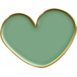 Coffee And Donuts Extra Enamel Green Heart