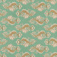 Coffee & Donuts Green Paisley Paper