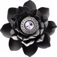 Vintage Blooms Element Black Flower