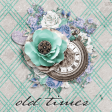 Vintage Blooms Old Times 4x4 Journal Card