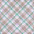 Vintage Blooms Plaid Paper 02