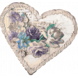 Vintage Blooms Sticker 01 Heart 3