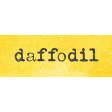 Afternoon Daffodil Element word art daffodil