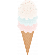 Old Fashioned Summer sticker ice cream cotton candy