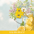 Old Fashioned Summer Journal Card summer lemonade 4x4