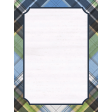 Provincial Seascape Journal Card plaid 3x4