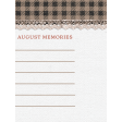 Country Days August Memories 3x4 Journal Card