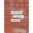 Country Days Wood 3x4 Journal Card
