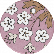 Wildwood Thicket Extras round sticker flower