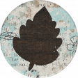 Wildwood Thicket Extras round sticker leaf