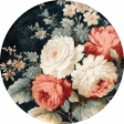 Charlotte's Farm Element round sticker floral