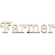 Charlotte's Farm Element word art wood farmer