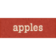 Charlotte's Farm Mini word art apples