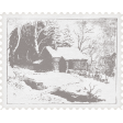 At The Hearth Cottage Postage Stamp