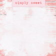 Simply Sweet Wood 4x4 Journal Card