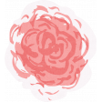 Simply Sweet Pink & White Rose Sticker