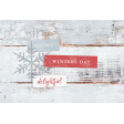 Winter Woods Wood 4x6 Journal Card
