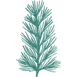 Once Upon a Snowy Day Teal Branch