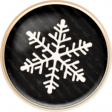 Cocoa and Shortbread Black Snowflake Brad