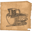 Cocoa and Shortbread Vintage Ephemera Hot Cocoa Alt