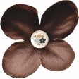 Cocoa and Shortbread Brown Flower