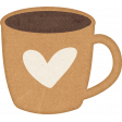Cocoa and Shortbread Heart Cup