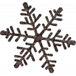 Cocoa and Shortbread Brown Snowflake