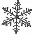 Cocoa and Shortbread Gray Snowflake