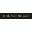 Cocoa and Shortbread Fresh From the Oven Word Art Snippet