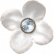 Delight Mixed Media Mini White Flower