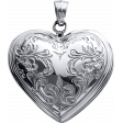 Evergreen locket silver