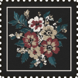 Evergreen postage stamp floral