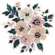 Evergreen Pink Flower Sticker