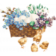 Countryside Egg Basket With Chicks