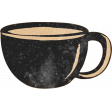 Countryside Black Teacup