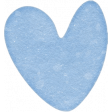 Countryside Light Blue Heart Sticker