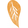 Countryside Yellow Leaf Sticker