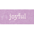 Countryside "Joyful" Word Art Snippet