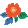 Countryside Red Flower Illustration 